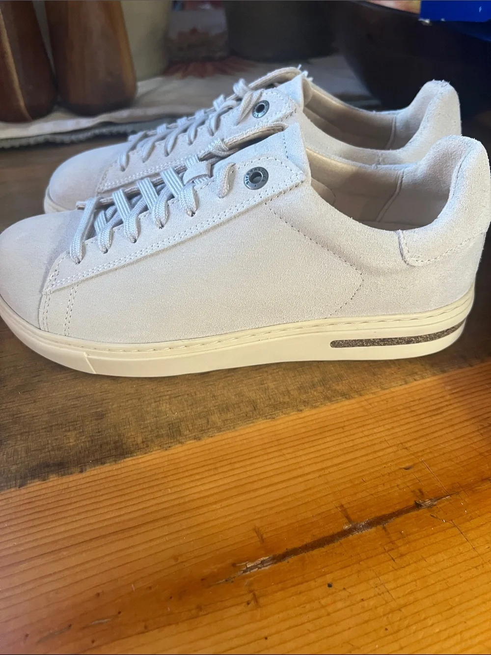 Birkenstock Suede Bend Low  Sneakers - in Antique White sz 37